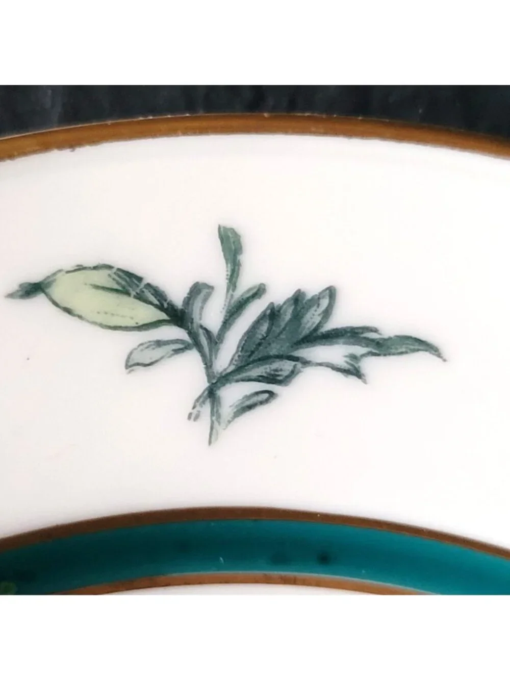 Vtg Royal Bayreuth Teal Tulip Bread & Butter Plate 6